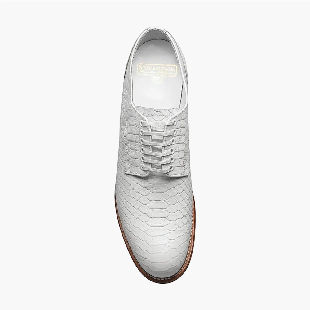 Stacy Adams Shoes‎ White Leather Tag Size 11D